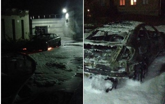В Киеве сожгли машину жене мэра Глухова 1 24212006
