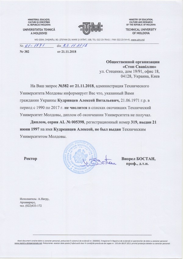 Липовым дипломом главы ГАСИ Алексея Кудрявцева займется полиция (ДОКУМЕНТЫ) 8 big 8gasskk