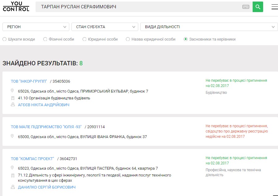 Оборудки на десятки миллионов от Тарпана и Ко: владелец в розыске, фирмы работают 14 ob13